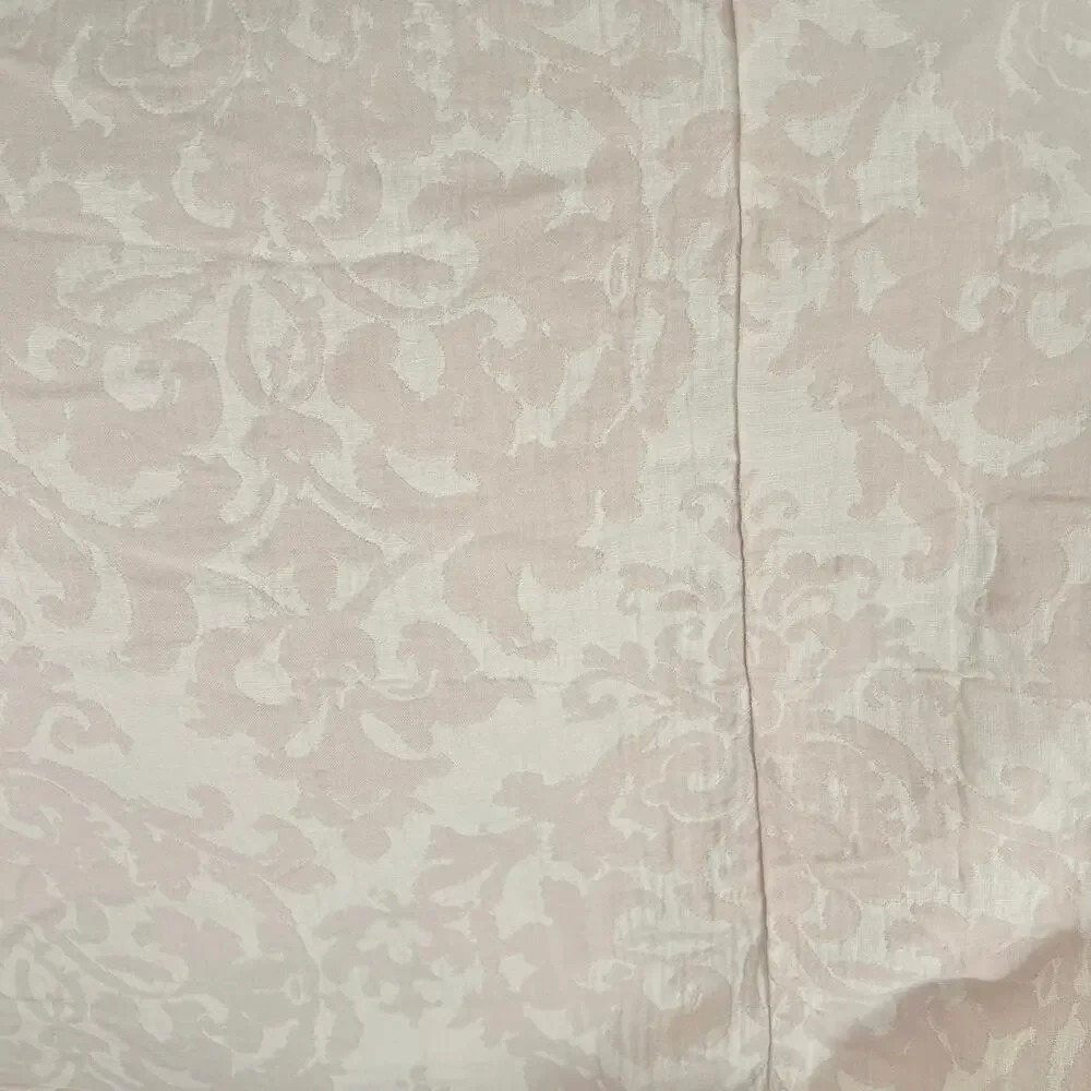 Pottery Barn Jacquard Medallion King Duvet Cover Blush Pink / Cream